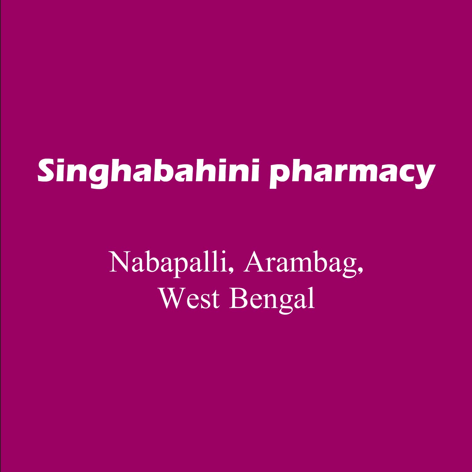 Singhabahini pharmacy